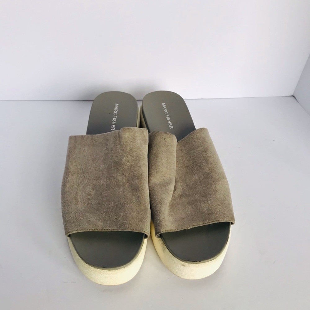 Marc Fisher Taupe‎ Slide Sandals